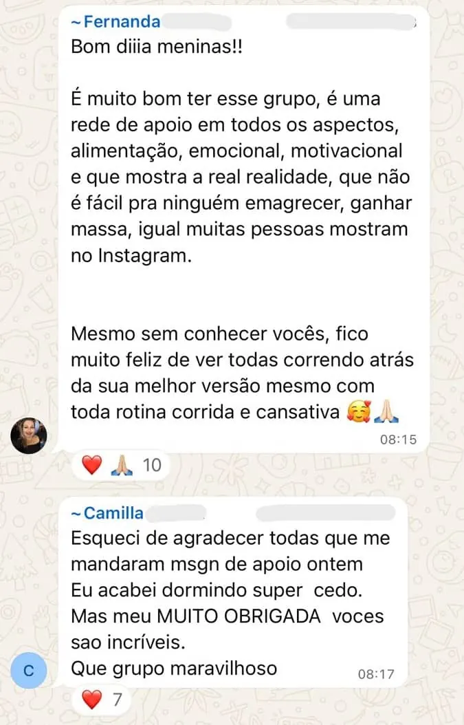 Depoimento de aluna 6