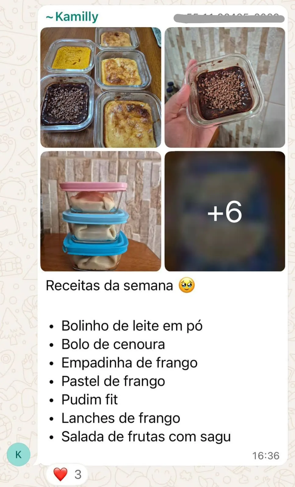 Depoimento de aluna 1